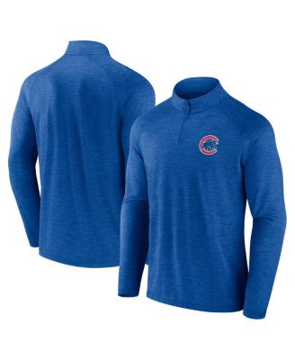 Fanatics - Men's Royal Chicago Cubs Head-to-Head Raglan Quarter-Zip Jacket