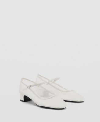 MANGO - Women's Buckle Strap Mesh Shoes