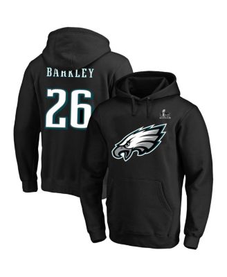 Fanatics - Men's Saquon Barkley Black Philadelphia Eagles Super Bowl LIX Big Tall Name Number Pullover Hoodie