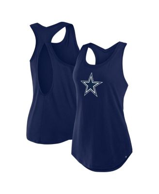 Fanatics - Women's  Navy Dallas Cowboys Iron Fan Tank Top