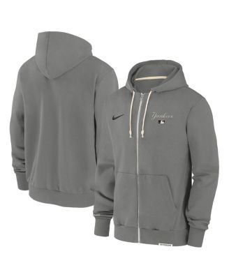 Nike - Men's Charcoal New York Yankees Authentic Collection Travel Performance Full-Zip Hoodie