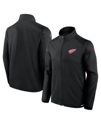 Fanatics - Men's  Black Detroit Red Wings Authentic Pro Rink Fleece Full-Zip Jacket