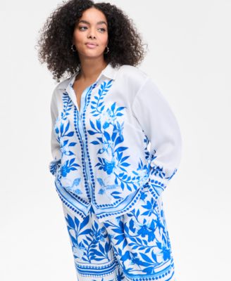 I.N.C. International Concepts - Plus Size Floral-Print Blouse