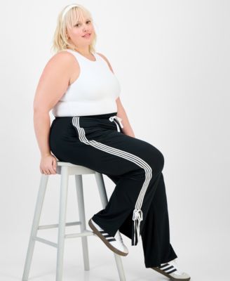 FULL CIRCLE TRENDS - Trendy Plus Split-Hem Track Pants