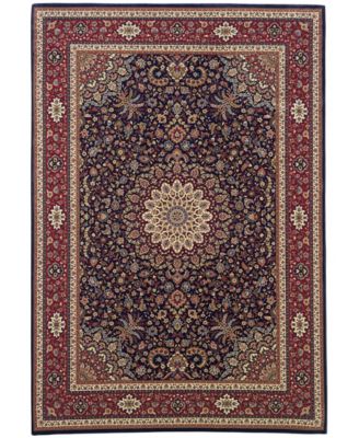 Oriental Weavers - by  "Ariana" Navy Ardebil 9B Area Rug, 7' 10" x 11'