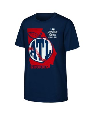 Outerstuff - Big Boys and Girls Navy 2025 MLB All-Star Game Peach State T-Shirt