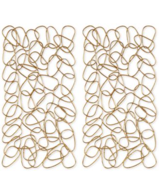 Uttermost - In The Loop 2-Pc. Gold-Finish Wall Art Set
