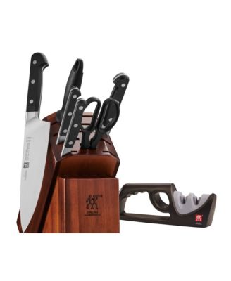 ZWILLING - Zwilling J.A. Henckels Pro 7-Pc. Cutlery Set with Bonus Sharpener