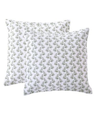 Levtex - Viviana Flower Embroidered Decorative Pillow, 18" X 18"