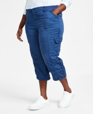 Style & Co - Plus Size Cargo Capri Pants, 14-24W