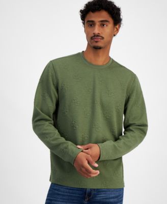 GUESS - Men's Quattro Logo Knit Sweatshirt