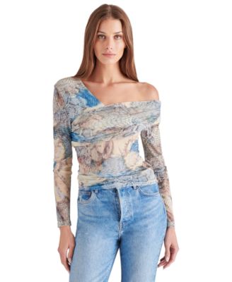 Steve Madden - Women's Pacie Asymmetrical-Neck Top