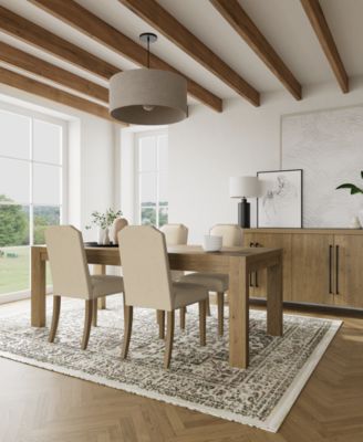 Furniture - 5pc Dining Set (Davie Rectangular Table & 4 Hinsen Side Chairs)