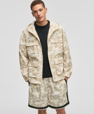 Mode of One - Men's Camouflage Hooded Full-Zip Ripstop Jacket