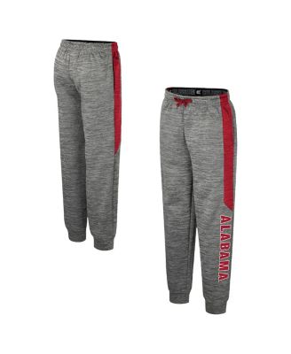 Colosseum - Big Boys and Girls Heather Gray Alabama Crimson Tide Fleece Pants