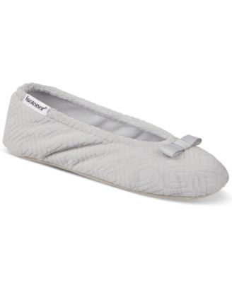 Isotoner Signature - Women's Gemma Microterry Ballerina Slippers
