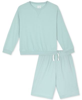 Max & Olivia - Big Boys Long-Sleeve Shorts Pajama Set