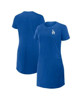 Fanatics - Women's Royal Los Angeles Dodgers Relaxed fit Drape T-Shirt Dress