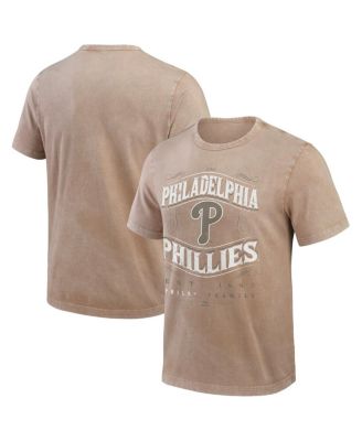 Fanatics - Men's Tan Philadelphia Phillies Sun Faded T-Shirt