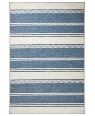 Dash and Albert Rugs by Annie Selke - Bowman Stripe Machine Washable DA2337 3'x5' Area Rug