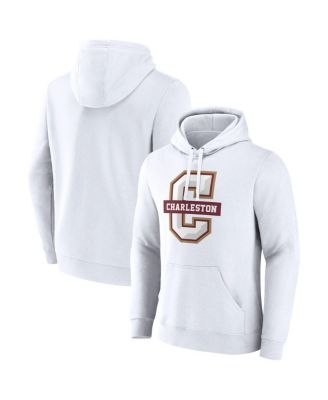 Fanatics - Men's&nbsp;White Charleston Cougars Primary Logo Pullover Hoodie