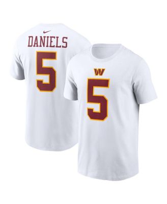 Nike - Men's&nbsp;Jayden Daniels White Washington Commanders Player Name Number T-Shirt