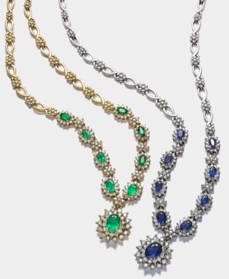 EFFY Collection - Gemstone and Diamond (1-2/3 ct. t.w.) Pendant in 14k Gold