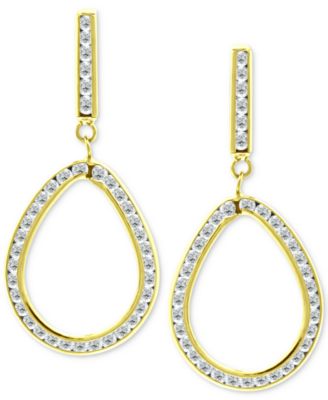 Giani Bernini - Cubic Zirconia Open Teardrop Drop Earrings