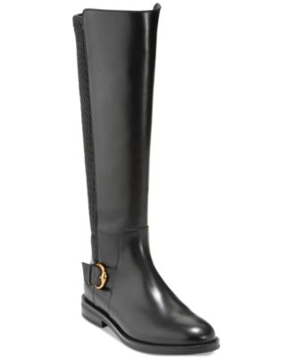 Cole Haan - Women's Clover Stretch Side-Buckle Riding Boots