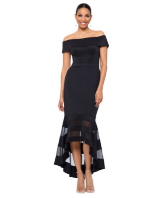 XSCAPE - Women's Illusion High-Low Dress