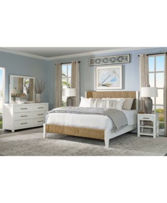 Furniture - Catriona 3pc Bedroom Set (King Woven Bed, Dresser, Open Nightstand)