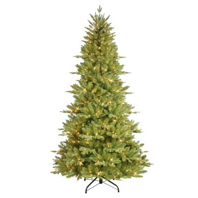 Puleo International - Puleo 7.5-ft. Acadia Spruce Tree with 500 Clear Lights & Stand