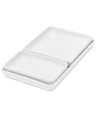 The Cellar - Whiteware James Nesting Servers, Set of 3