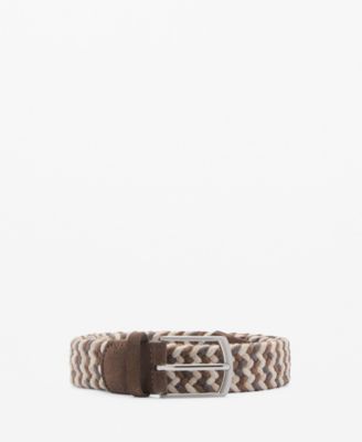 MANGO - Men's Braided Elastic Coloured Belt