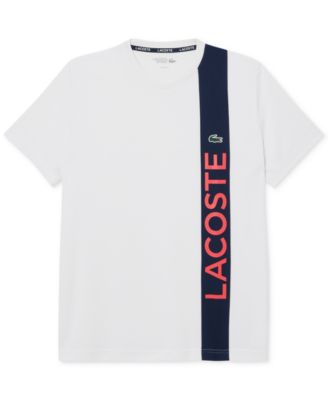 Lacoste - Men's Short Sleeve Performance Logo Stripe T-Shirt