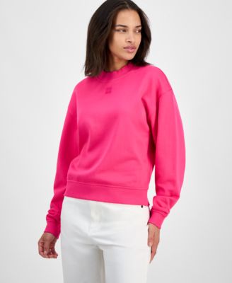 HUGO - Women's Cotton Logo Mock Neck Sweatshirt