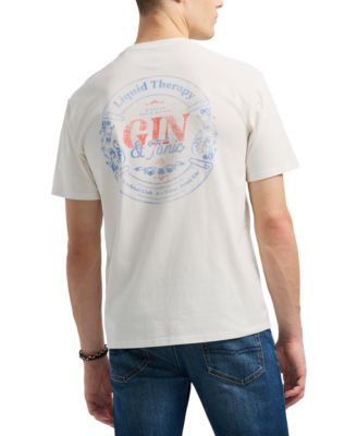 Buffalo David Bitton - Men's Torpoint Short Sleeve Crewneck Gin & Tonic Graphic T-Shirt