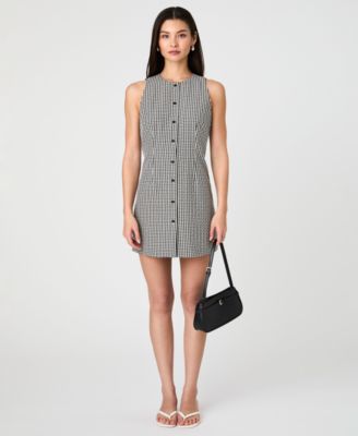 French Connection - Women's Gingham Button-Front Mini Dress