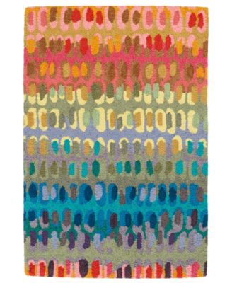 Dash and Albert Rugs by Annie Selke - Paint Chip Wool DA552 6'x9' Area Rug