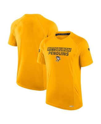 Fanatics - Men's Gold Pittsburgh Penguins Authentic Pro Rink Tech T-Shirt