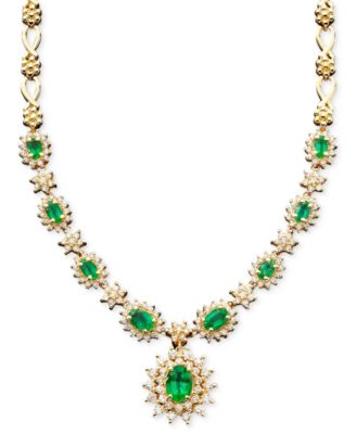 EFFY Collection - Gemstone and Diamond (1-2/3 ct. t.w.) Pendant in 14k Gold