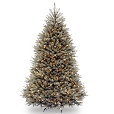 National Tree Company - National Tree 7 .5' Dunhill&reg; Blue Fir Hinged Tree with Clear Lights