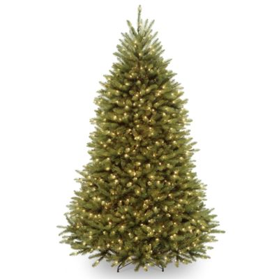National Tree Company - National Tree 7' Dunhill  Fir Hinged Tree with 650 Dual Color LED Lights & PowerConnect™