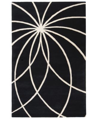 Livabliss - Forum FM-7072 Black 6' x 9' Area Rug