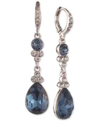 Givenchy - Pear-Shape Crystal Double Drop Earrings