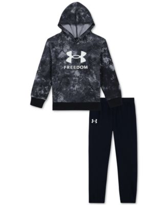 Under Armour - Toddler & Little Boys  Freedom 2-Pc. Pullover Hoodie & Joggers Set