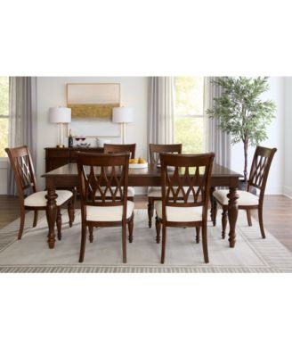Furniture - Daria 7 Pc. Dining Set (Rectangular Table & 6 Side Chairs)