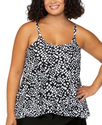 Island Escape - Plus Size Cape Town Printed Tankini