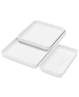 The Cellar - Whiteware James Nesting Servers, Set of 3