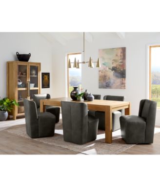 Furniture - 7 Pc. Dining Set (Davie Rectangular Table & 6 Seham Chairs), Created for Macy's
